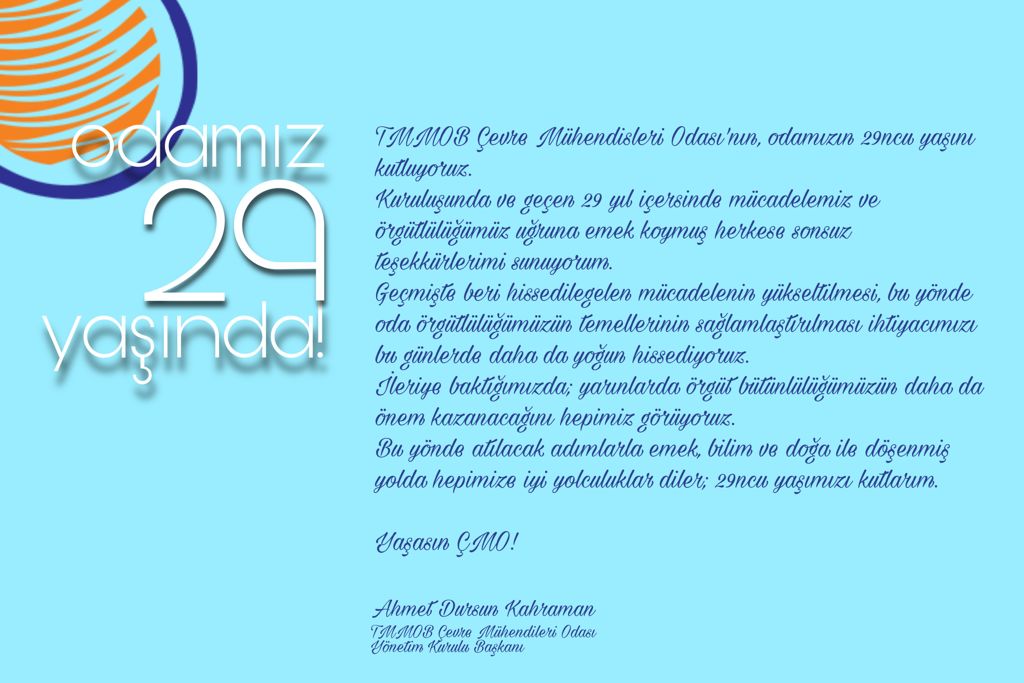 Odamız 29 Yaşında, Kutlu Olsun